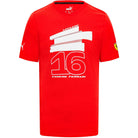 Scuderia Ferrari F1 Puma Men's Charles Leclerc #16 Driver T-Shirt-White/Red T-shirts Scuderia Ferrari XS Red 