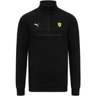 Scuderia Ferrari F1 Men's Puma 1/4 Zip Sweater - Red/Black Sweaters Scuderia Ferrari XS Black 