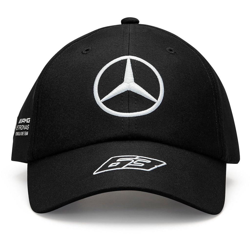 Mercedes AMG Petronas F1 2023 George Russell Dad Baseball Hat - Black/White/Blue Hats Black