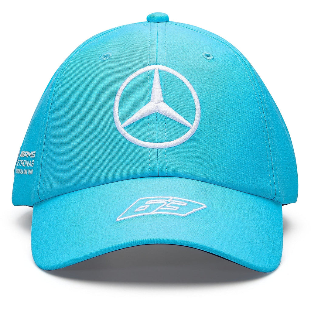 Mercedes AMG Petronas F1 2023 George Russell Dad Baseball Hat - Black/White/Blue Hats Mercedes AMG Petronas 