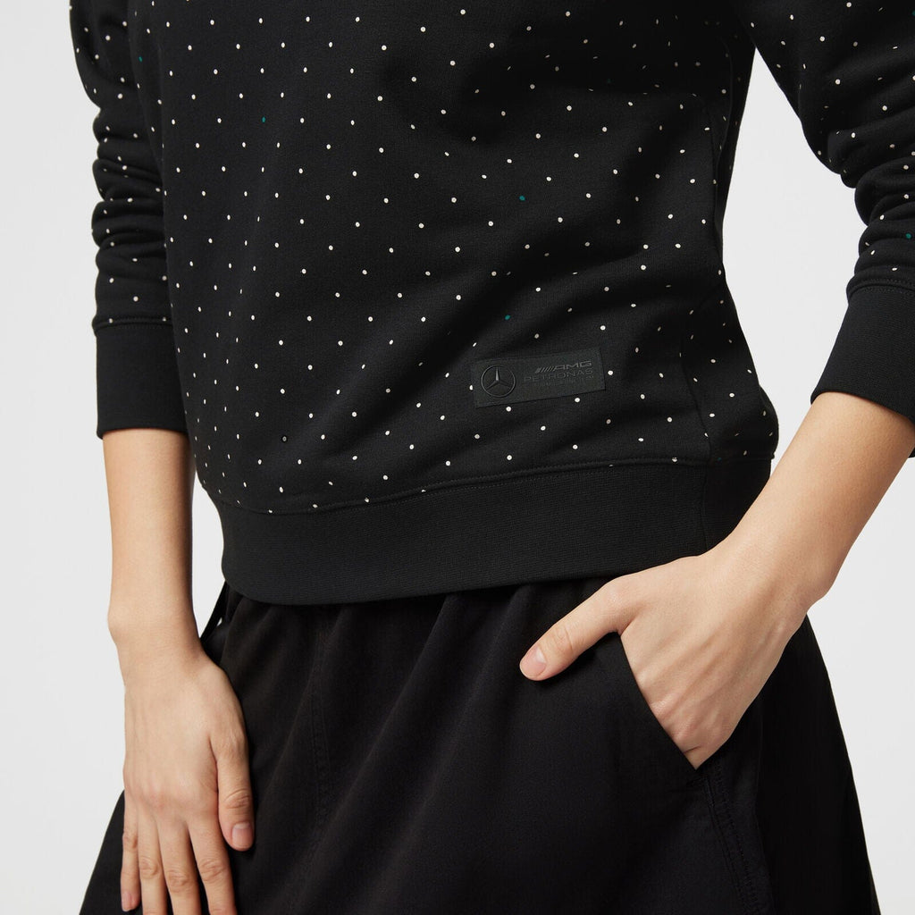 Mercedes AMG Petronas F1 Women's Polka Dot Crew Sweatshirt Sweatshirt Mercedes AMG Petronas 