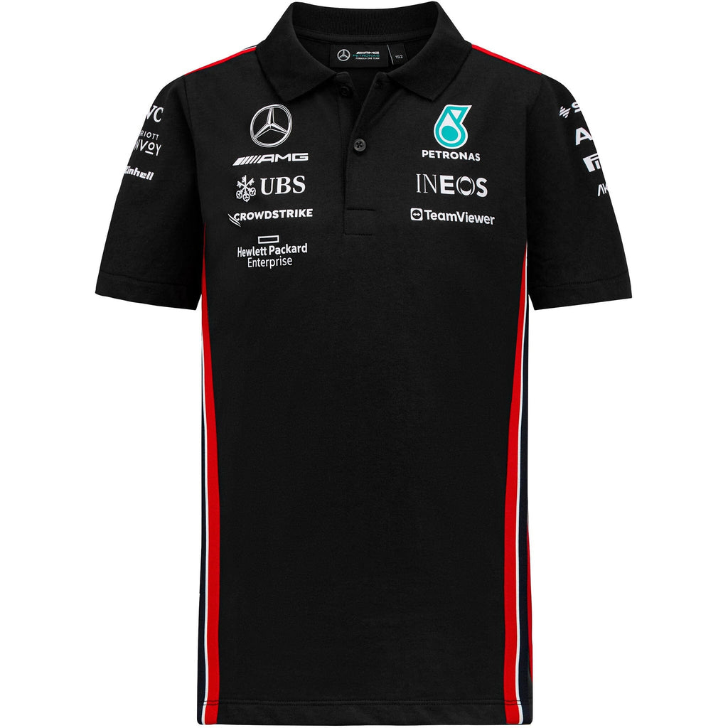 Mercedes AMG Petronas F1 2023 Kids Team Polo - Youth Polos Mercedes AMG Petronas 