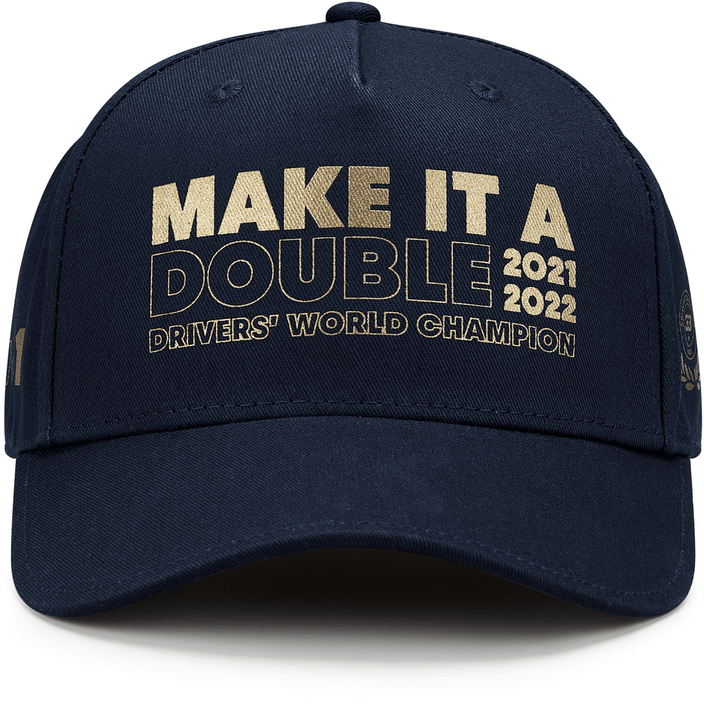 Red Bull Racing F1 2022 Max Verstappen Championship Winner Hat-Navy Hats Dark Slate Gray