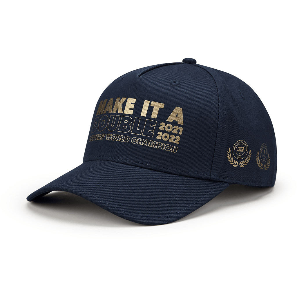 Red Bull Racing F1 2022 Max Verstappen Championship Winner Hat-Navy Hats Dark Slate Gray