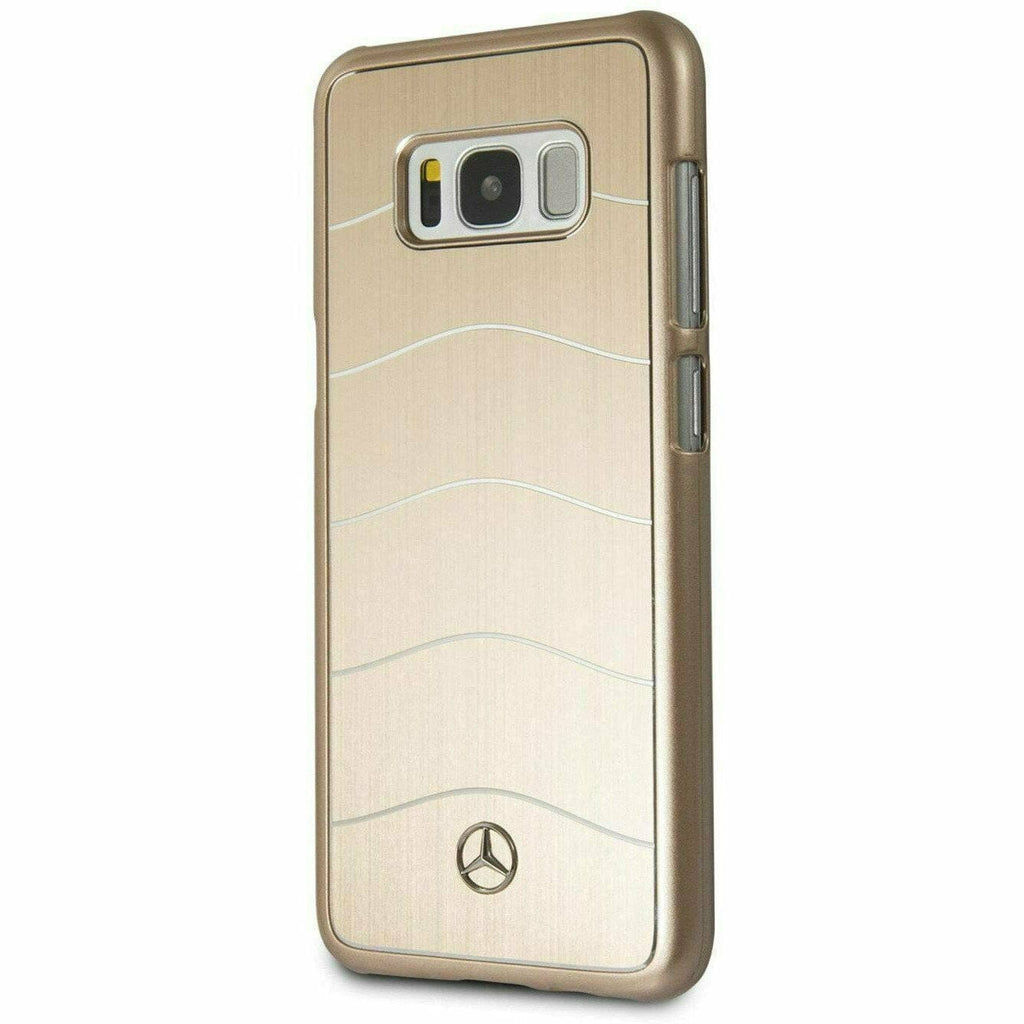 MERCEDES-BENZ REAL BRUSHED ALUMINUM WAVE VIII CASE GOLD- SAMSUNG GALAXY S8 Phone Cases Bisque