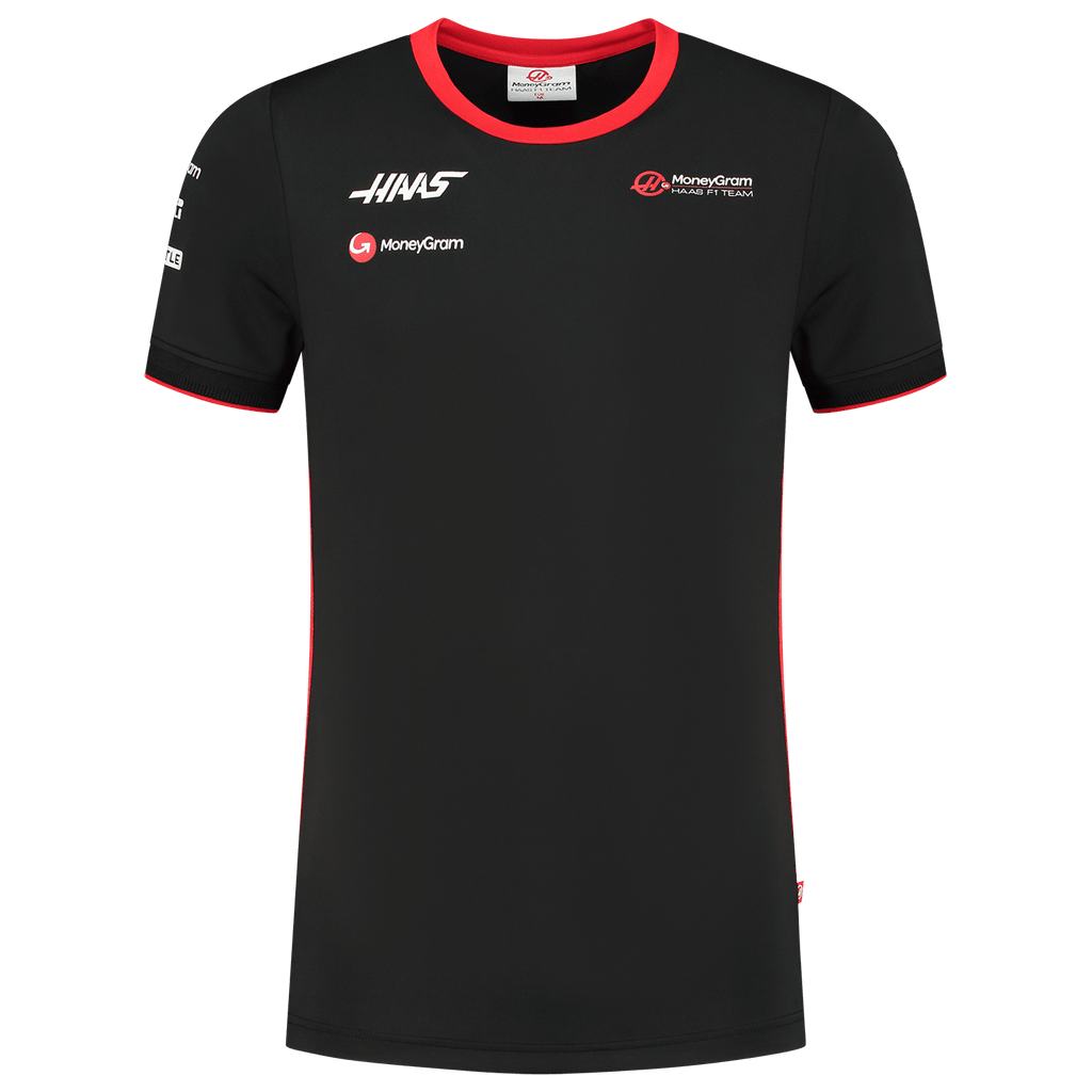 Haas Racing F1 2023 Team Fitted T-Shirt - Black T-shirts Haas F1 Racing Team 
