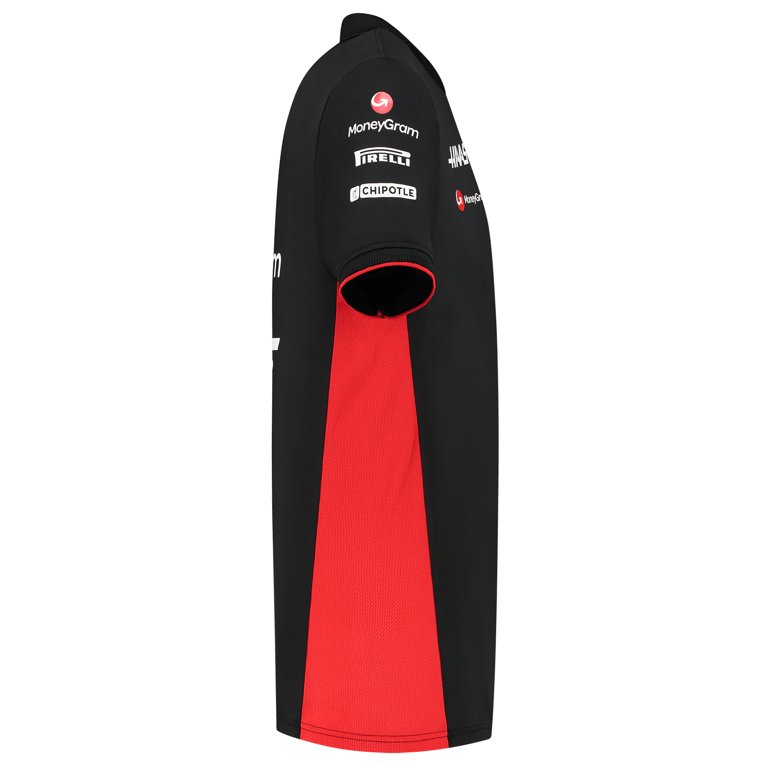 Haas Racing F1 2023 Men s Team Fitted Polo Shirt Black CMC Motorsports