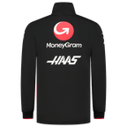 Haas Racing F1 2023 Team Fitted 1/4 Zip Sweater - Black Sweaters Haas F1 Racing Team 