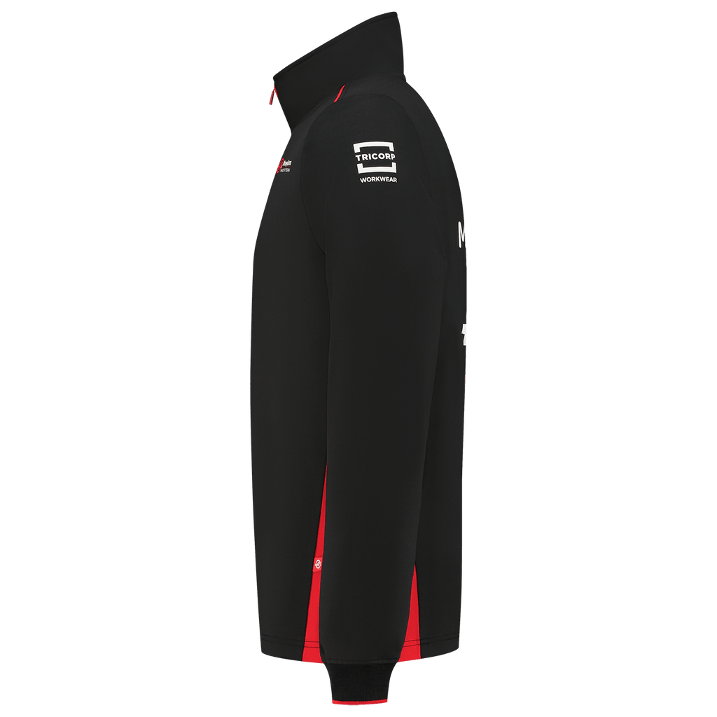 Haas Racing F1 2023 Team Fitted 1/4 Zip Sweater - Black Sweaters Haas F1 Racing Team 