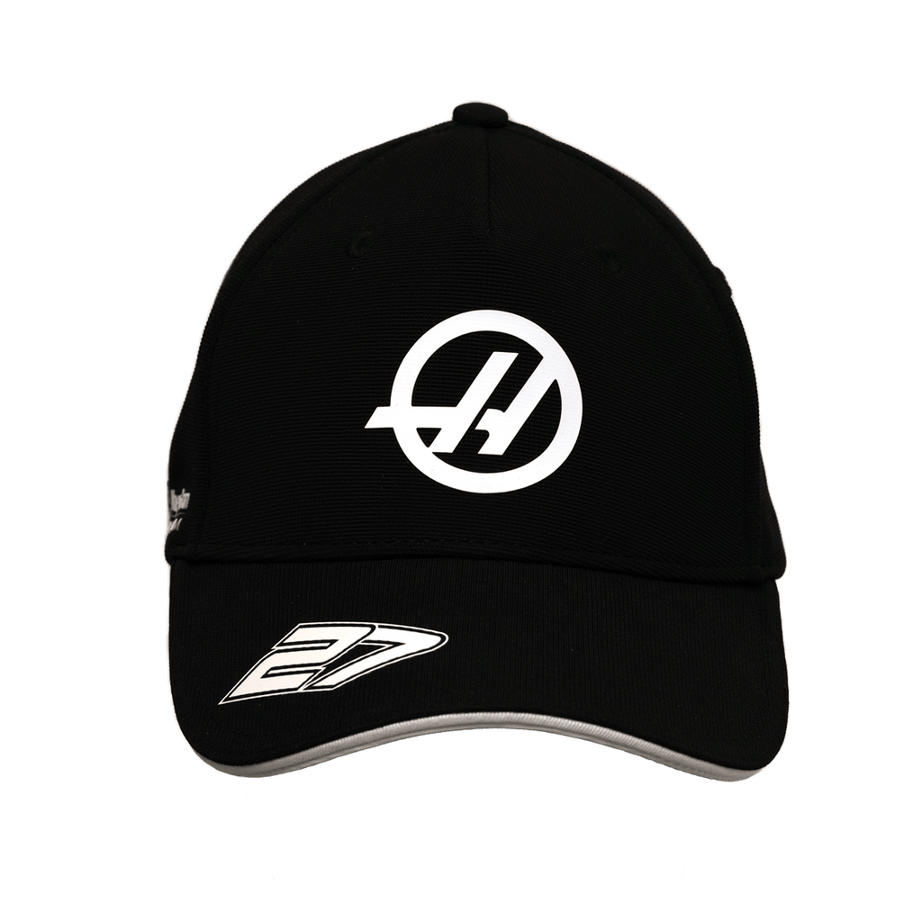 Haas Racing F1 2023 Nico Hulkenberg Team Baseball Hat - Black Hats Haas F1 Racing Team 