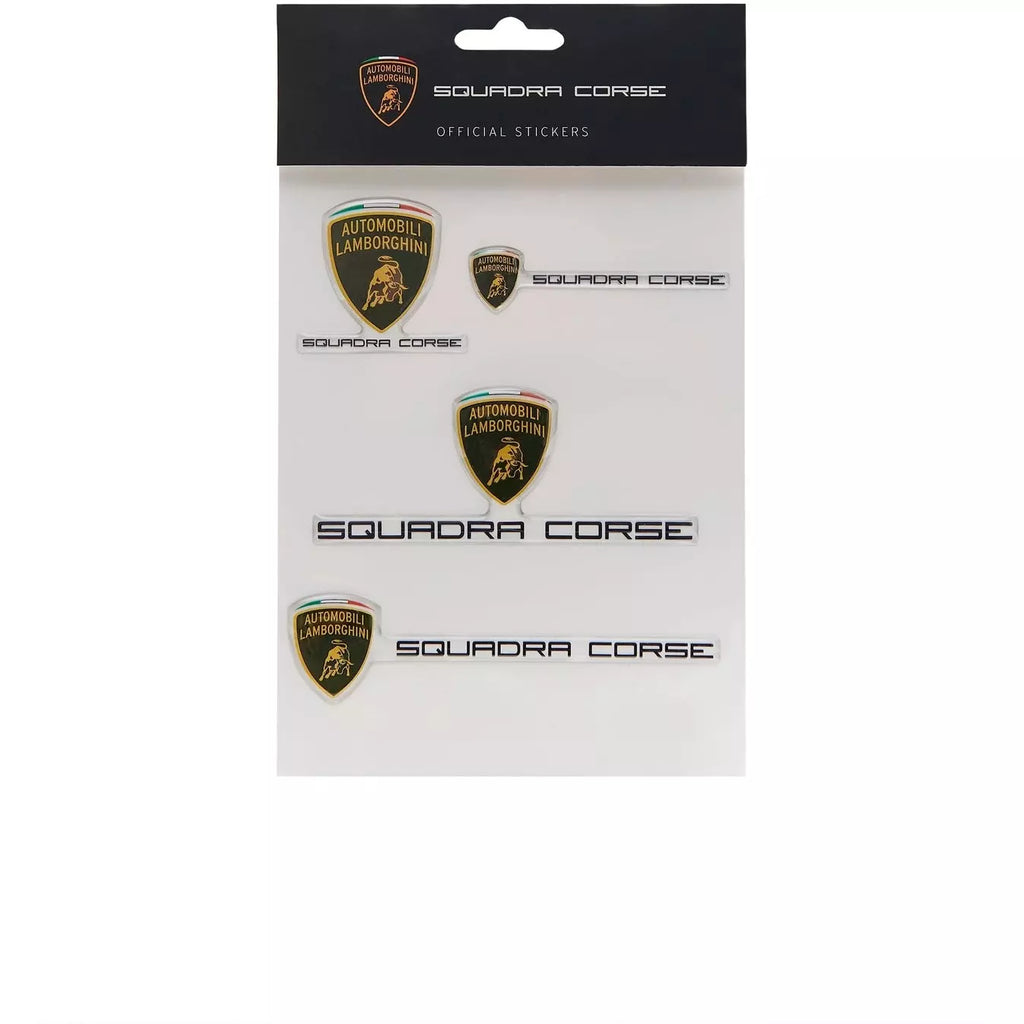 Automobili Lamborghini Squadra Corse Sticker Set Stickers Dark Slate Gray