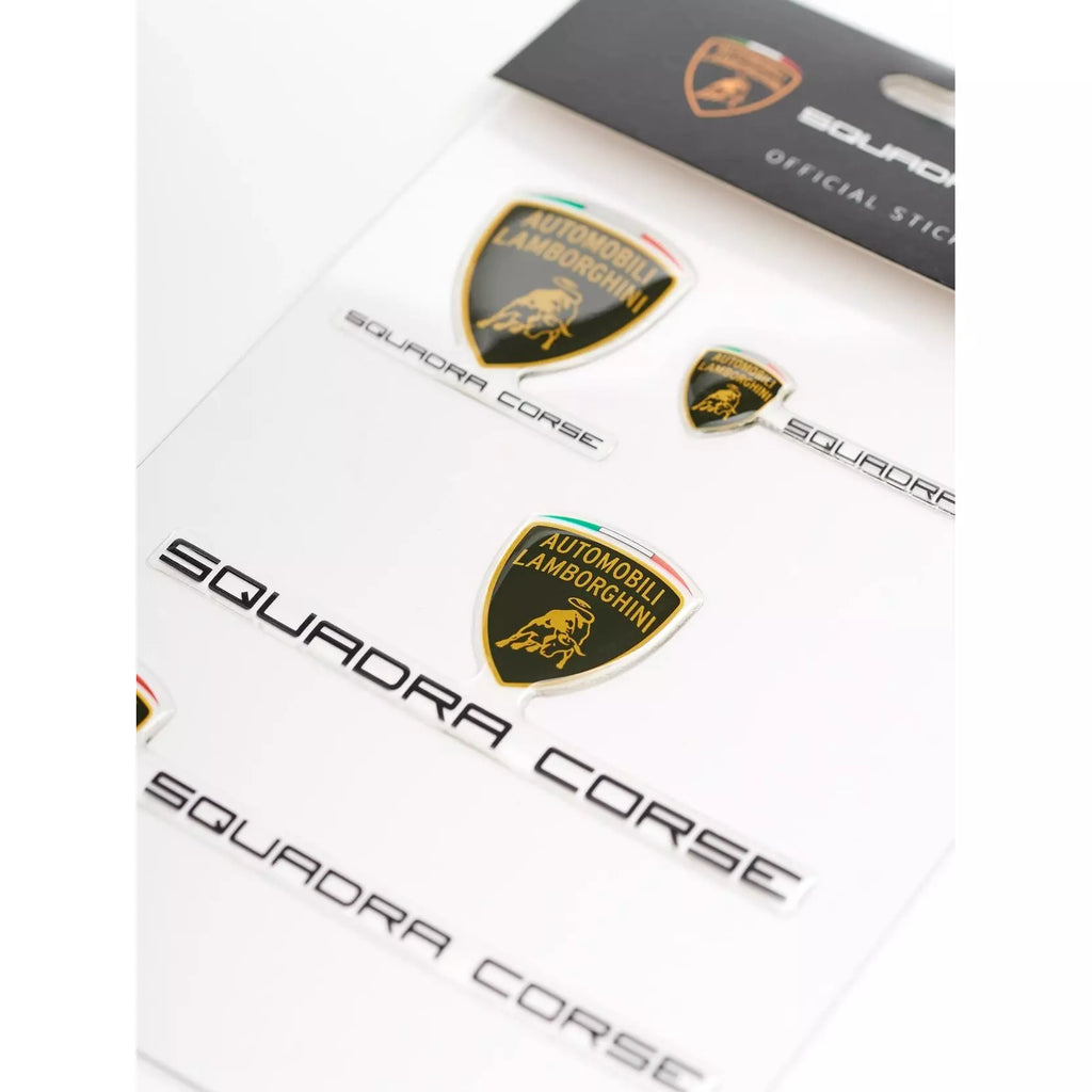Automobili Lamborghini Squadra Corse Sticker Set Stickers White Smoke