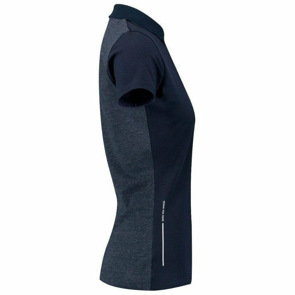 Aston Martin Red Bull Racing Formula 1 Women's Blue Seasonal Polo Polos Black