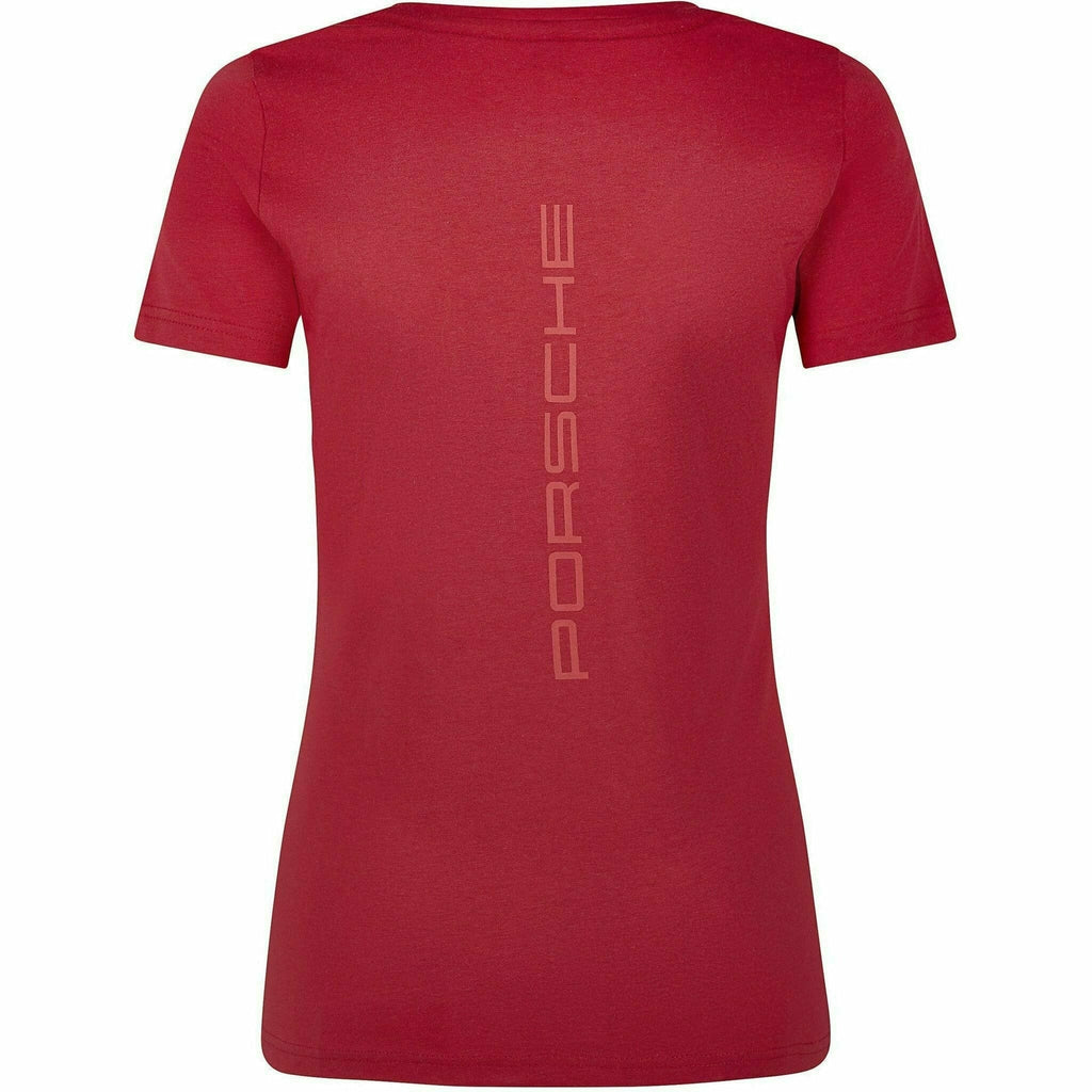 Porsche Motorsport Women's Red T-Shirt T-shirts Brown