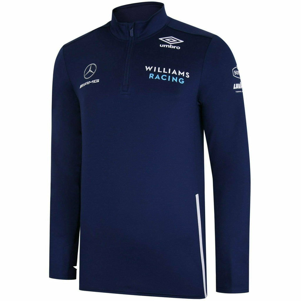 Williams Racing 2021 Men's Team Mid Layer Top-Blue Jackets Midnight Blue