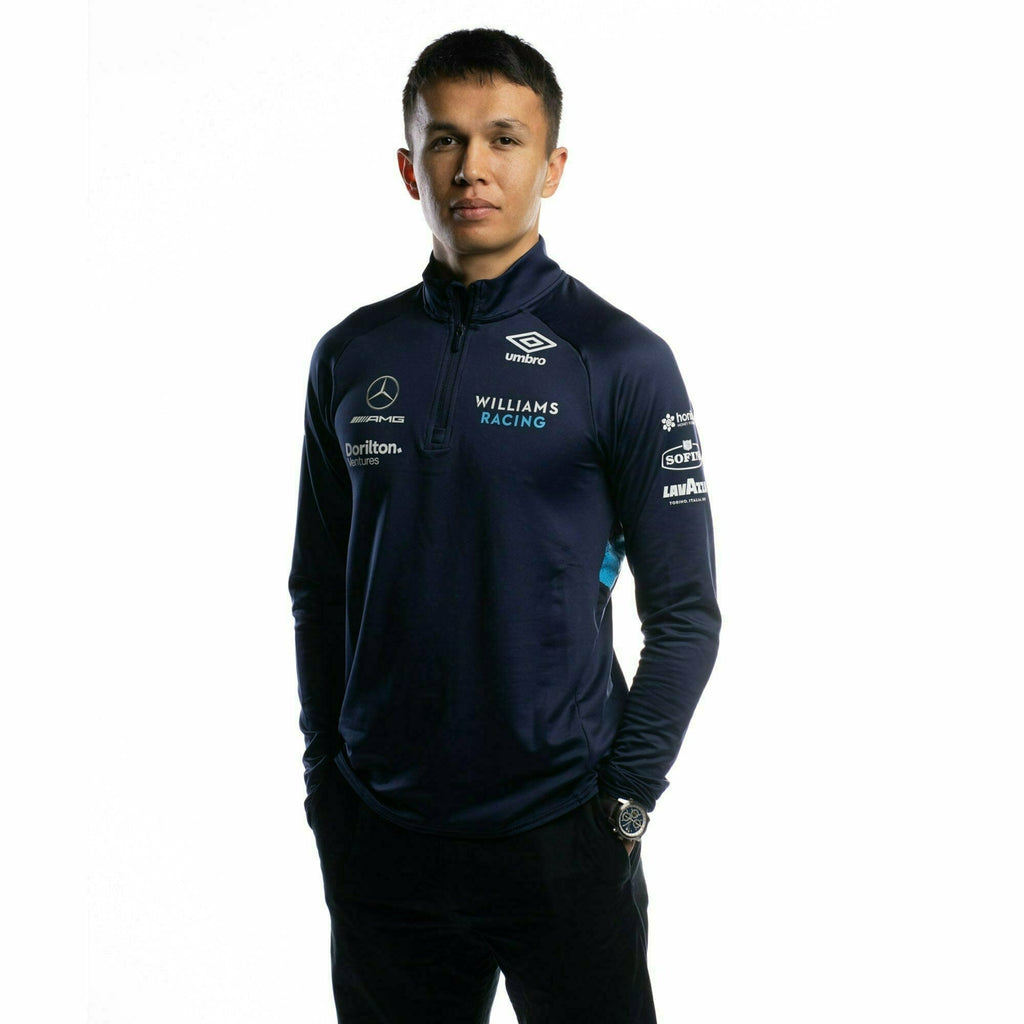 Williams Racing F1 2022 Men's Team Midlayer Jacket-Blue Jackets Black