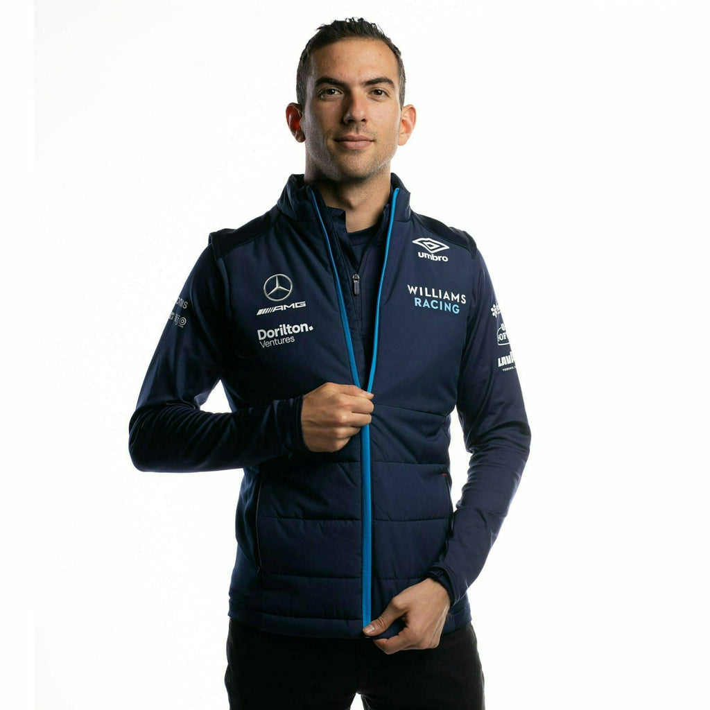 Williams Racing F1 2022 Men's Team Vest-Blue Vest Black