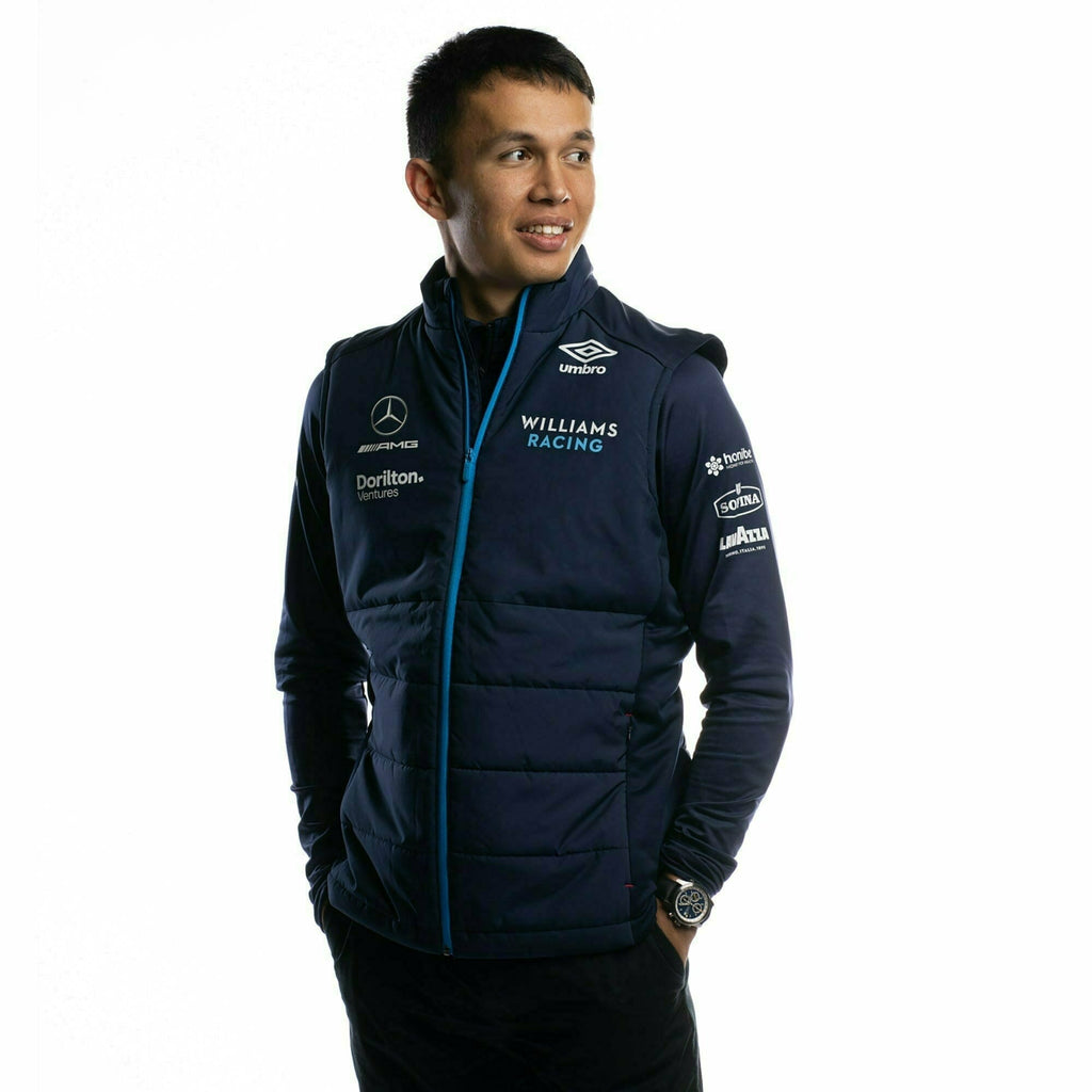 Williams Racing F1 2022 Men's Team Vest-Blue Vest Black