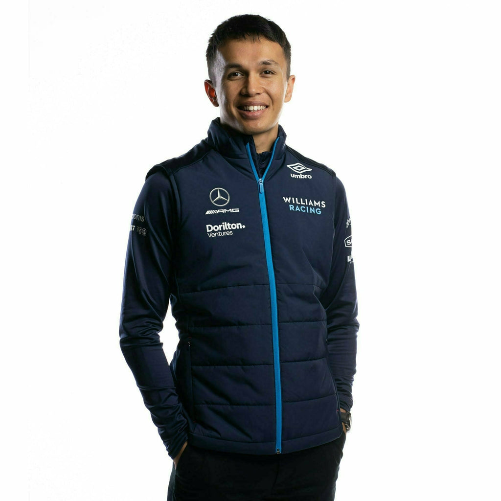 Williams Racing F1 2022 Men's Team Vest-Blue Vest Black
