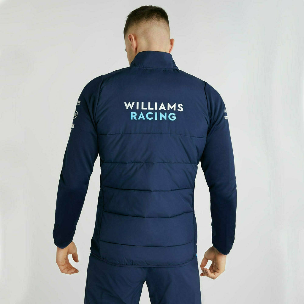 Williams Racing F1 2022 Men's Team Thermal Jacket-Blue Jackets Light Gray
