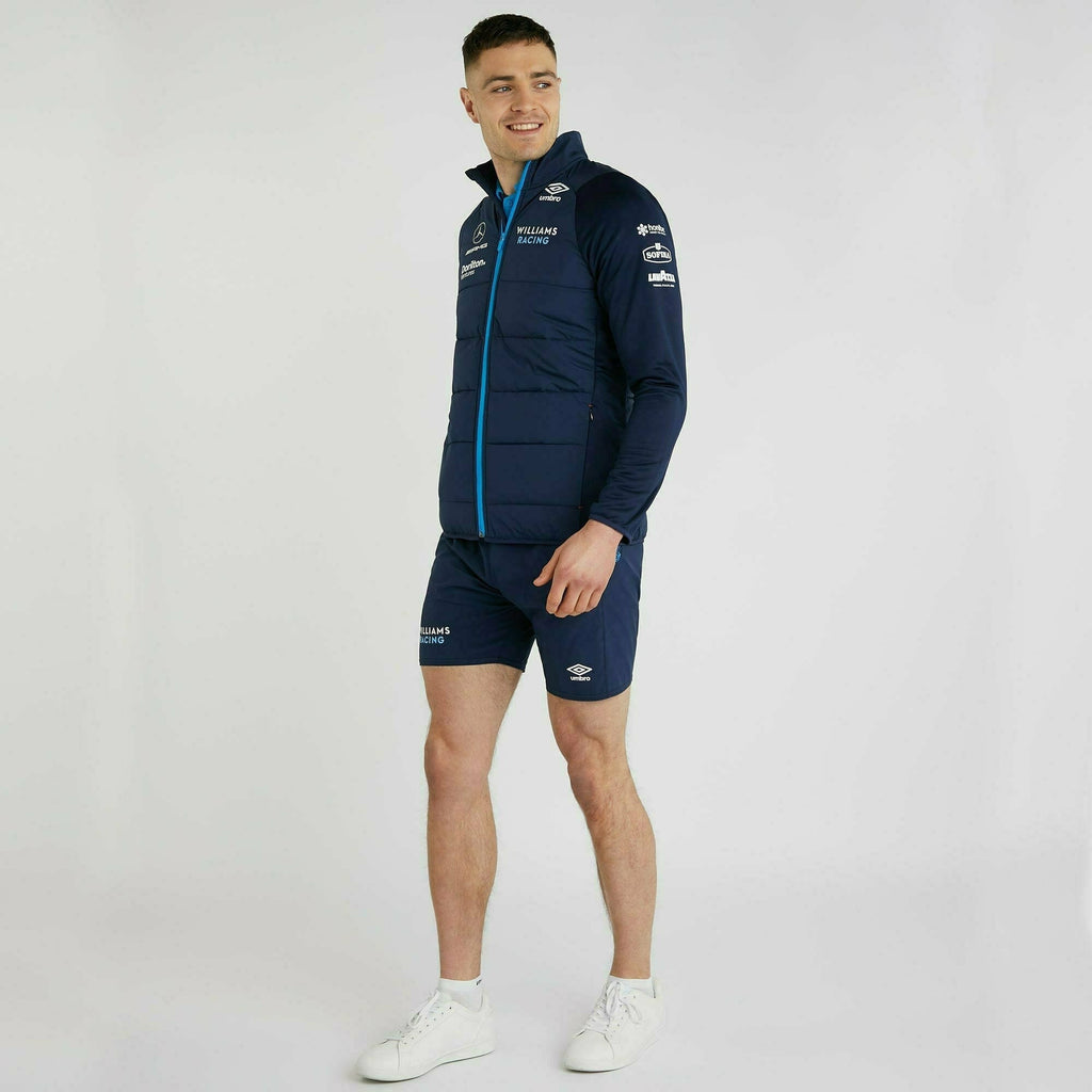 Williams Racing F1 2022 Men's Team Thermal Jacket-Blue Jackets Light Gray