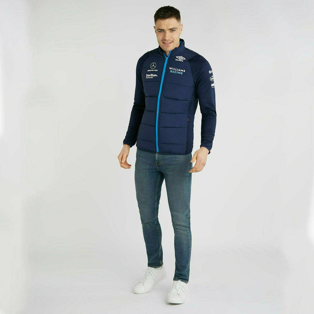 Williams Racing F1 2022 Men's Team Thermal Jacket-Blue Jackets Light Gray