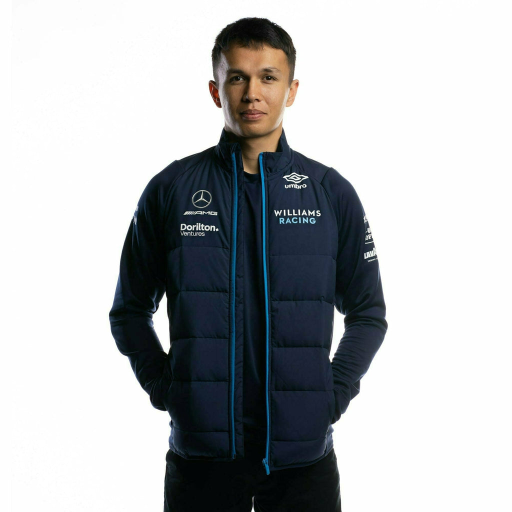Williams Racing F1 2022 Men's Team Thermal Jacket-Blue Jackets Black