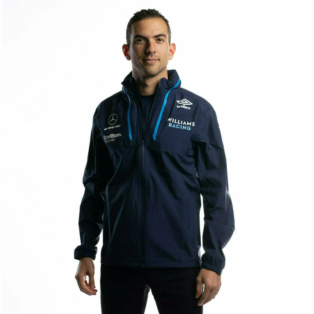 Williams Racing F1 2022 Men's Team Performance Rain Jacket-Blue Jackets Black