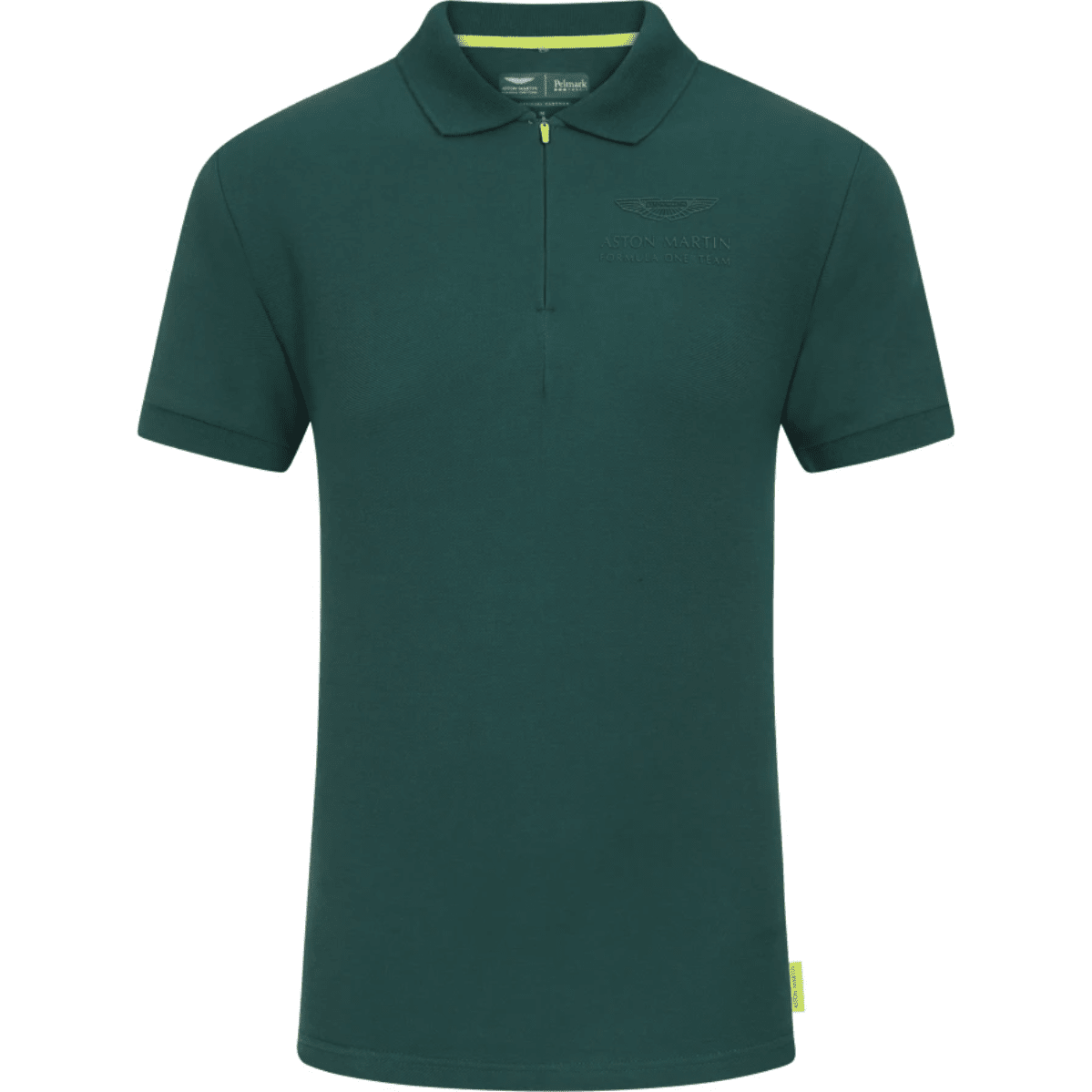 Aston Martin F1 Men's Essential Polo Shirt -Black/Green Polos Dark Slate Gray