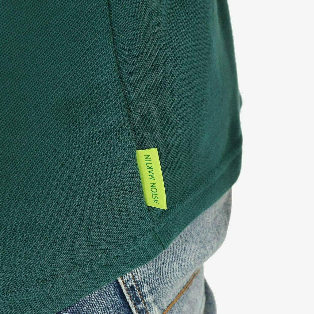 Aston Martin F1 Men's Essential Polo Shirt -Black/Green Polos Beige