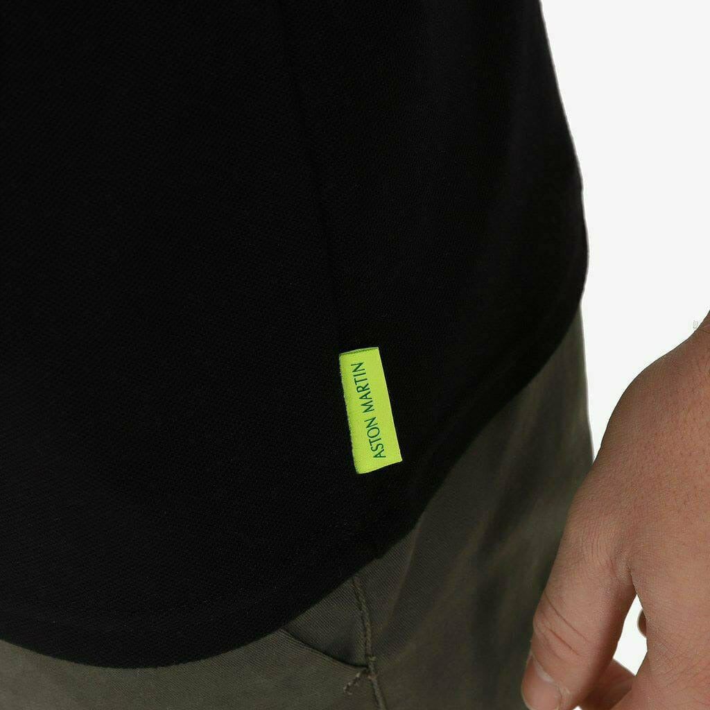 Aston Martin F1 Men's Essential Polo Shirt -Black/Green Polos Gray