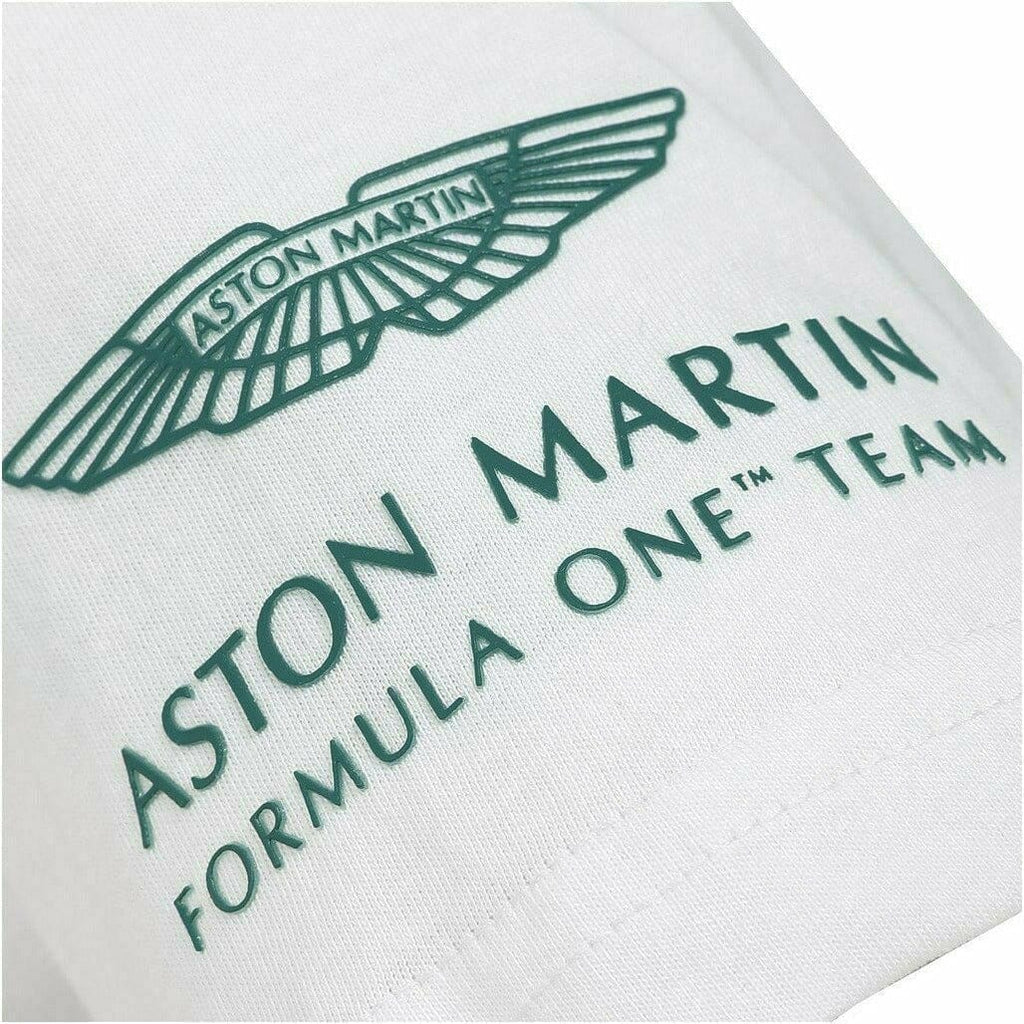 Aston Martin F1 Men's Sebastian Vettel  Driver T-Shirt- White T-shirts Lavender