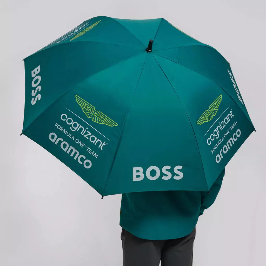 Aston Martin Cognizant F1 2023 Team Golf Umbrella- Green Umbrellas Aston Martin F1 