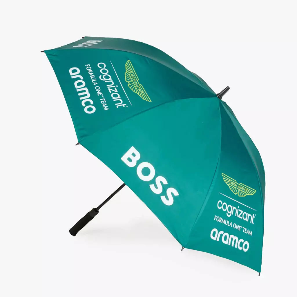 Aston Martin Cognizant F1 2023 Team Golf Umbrella- Green Umbrellas Aston Martin F1 