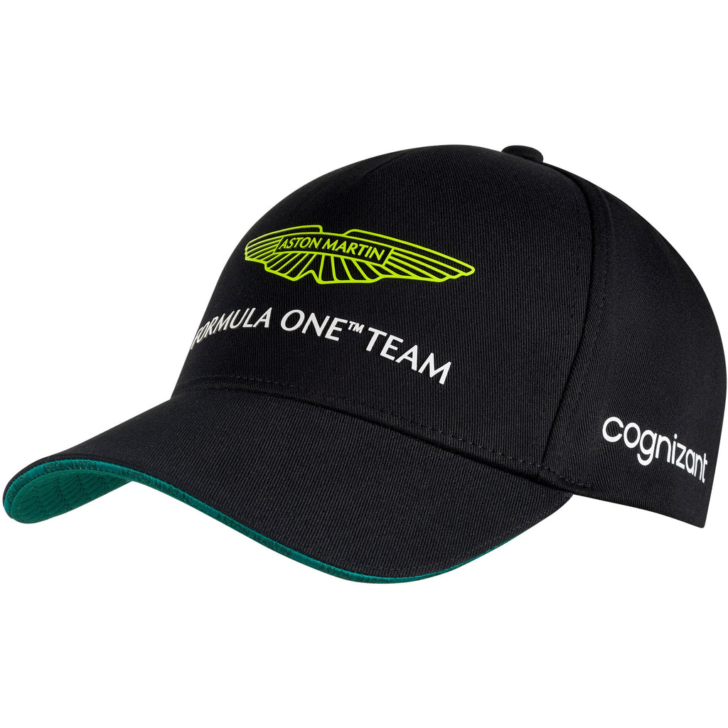 Aston Martin Cognizant F1 2023  Team Hat- Green/Black/White Hats Black