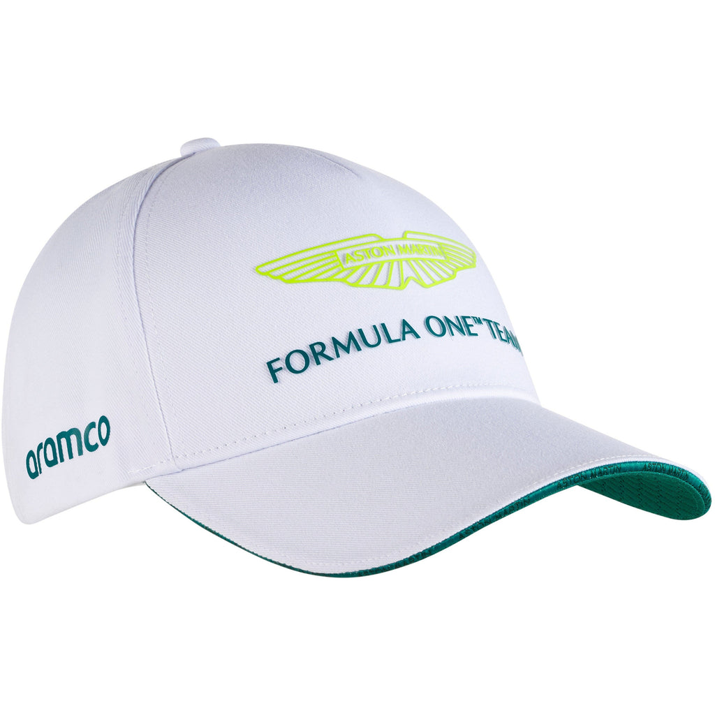 Aston Martin Cognizant F1 2023  Team Hat- Green/Black/White Hats Light Gray