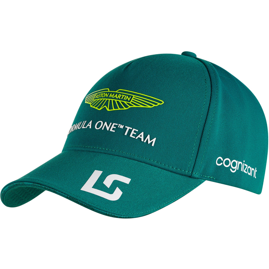 Aston Martin Cognizant F1 2023 Lance Stroll Team Hat- Green/Black Hats Dark Cyan
