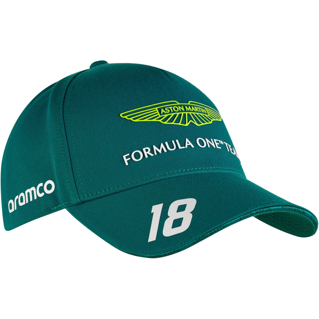 Aston Martin Cognizant F1 2023 Kids Lance Stroll Team Hat- Youth Green Hats Dark Slate Gray