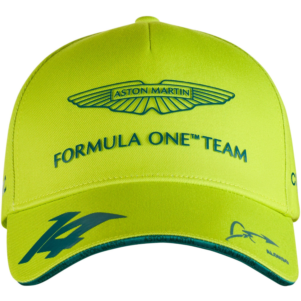 Aston Martin Cognizant F1 2023 Fernando Alonso Team Hat- Lime/Green Hats Yellow Green