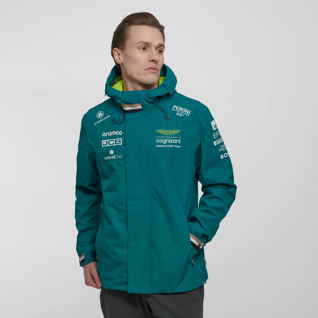 Aston Martin Cognizant F1 2023 Men's Team Jacket- Green Jackets Aston Martin F1 