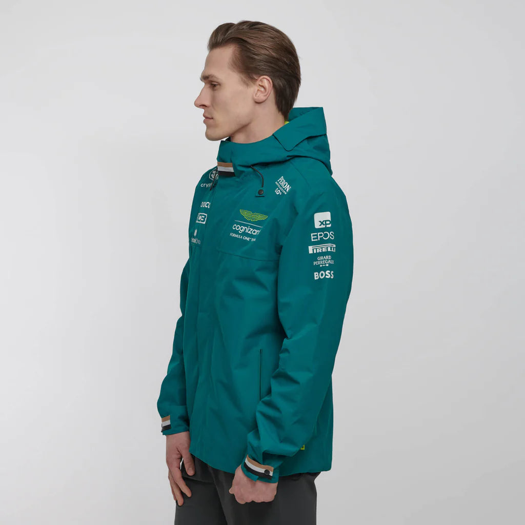 Aston Martin Cognizant F1 2023 Men's Team Jacket- Green Jackets Aston Martin F1 
