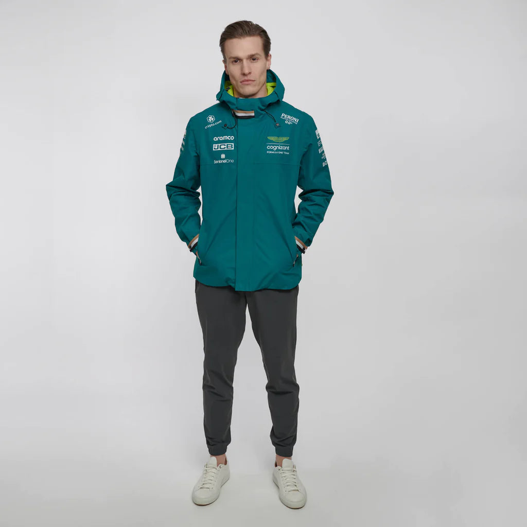 Aston Martin Cognizant F1 2023 Men's Team Jacket- Green Jackets Aston Martin F1 