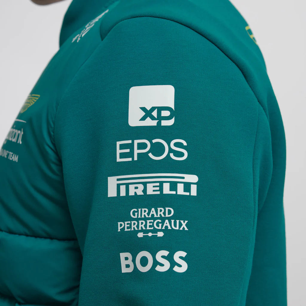 Aston Martin Cognizant F1 2023 Men's Team Hybrid Jacket- Green Jackets Aston Martin F1 