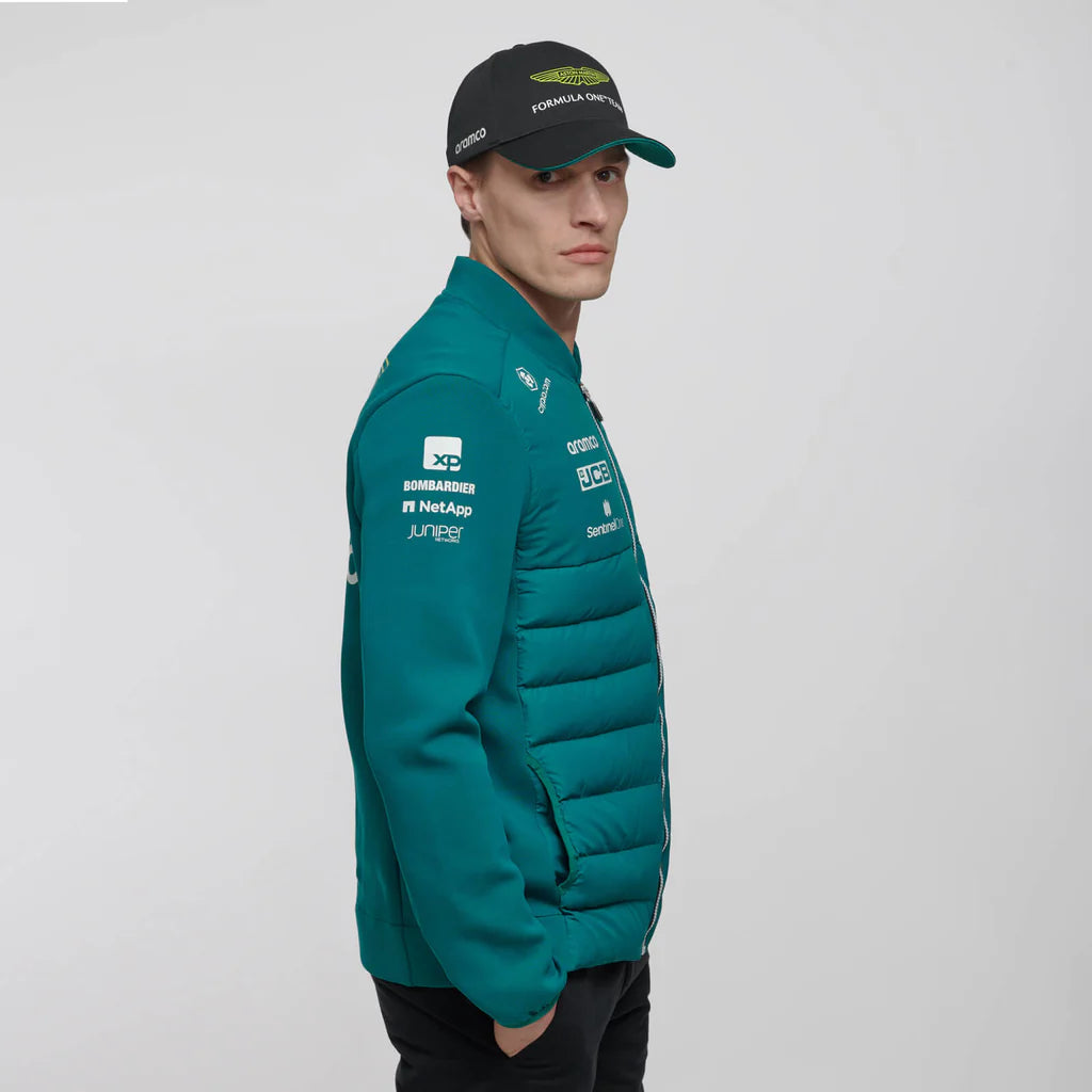 Aston Martin Cognizant F1 2023 Men's Team Hybrid Jacket- Green Jackets Aston Martin F1 