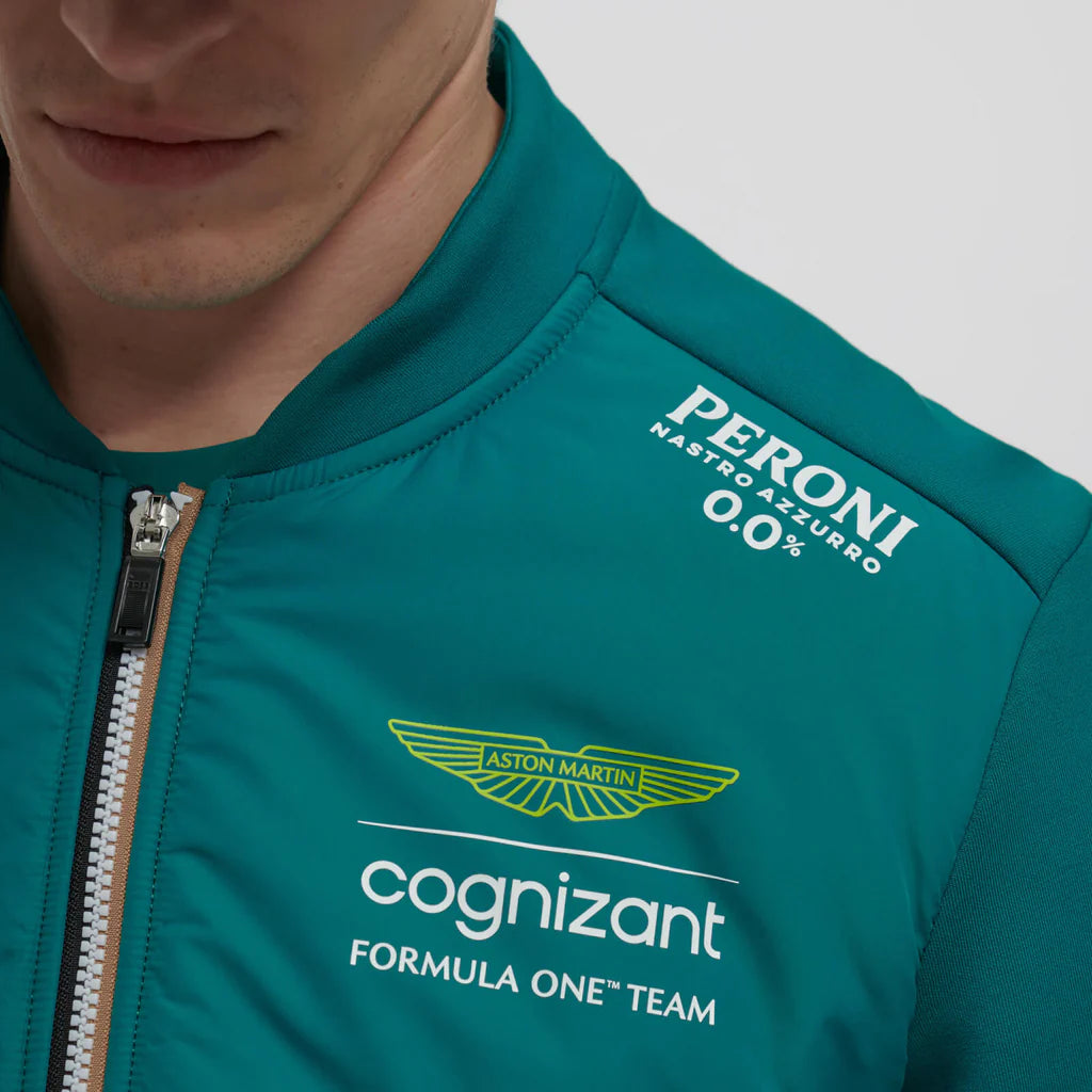 Aston Martin Cognizant F1 2023 Men's Team Hybrid Jacket- Green Jackets Aston Martin F1 