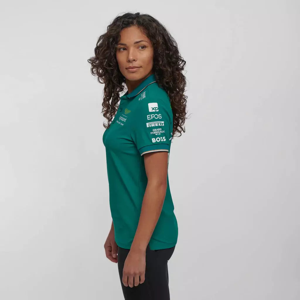 Womens green polo best sale