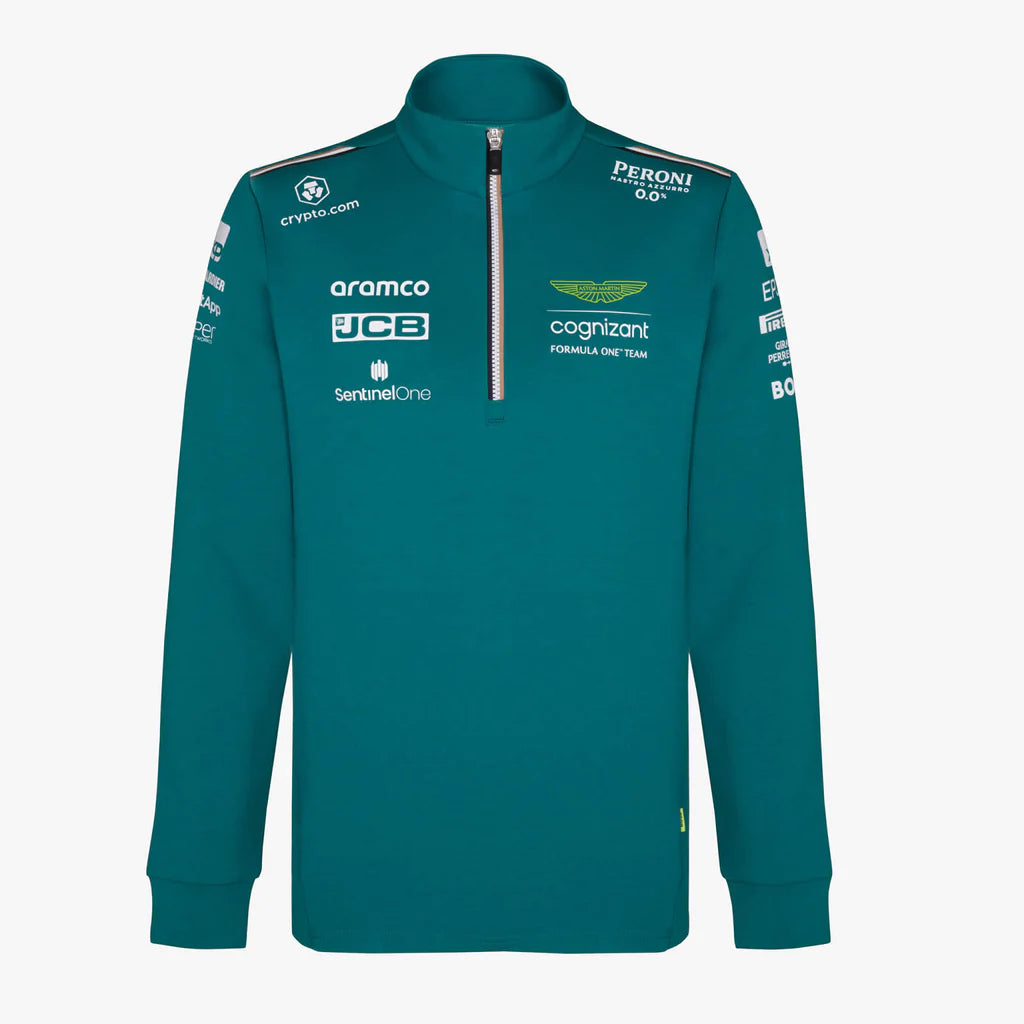 Aston Martin Cognizant F1 2023 Men's Team Mid Layer - Green Sweatshirt Aston Martin F1 