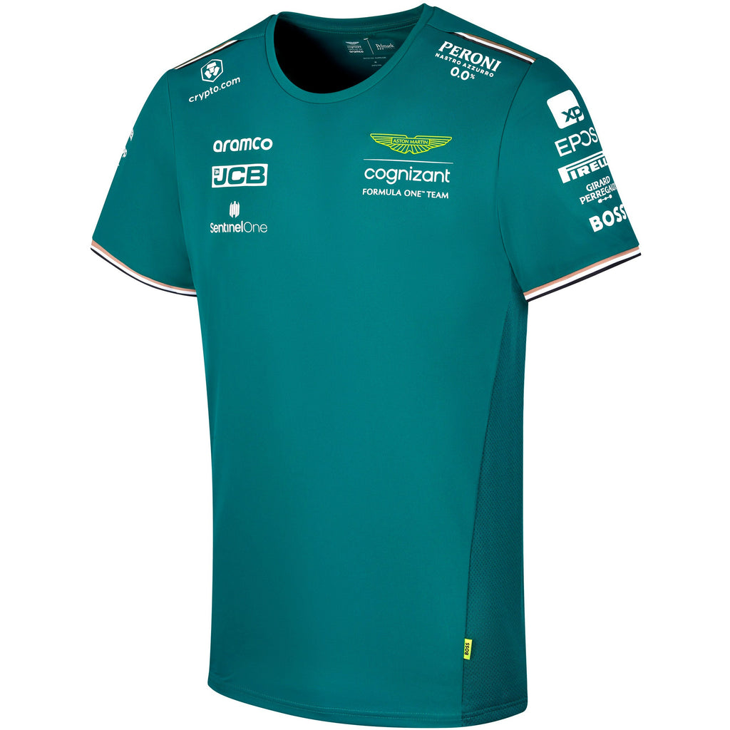 Aston Martin Cognizant F1 2023 Men's Team T-Shirt- Green T-shirt Dark Cyan