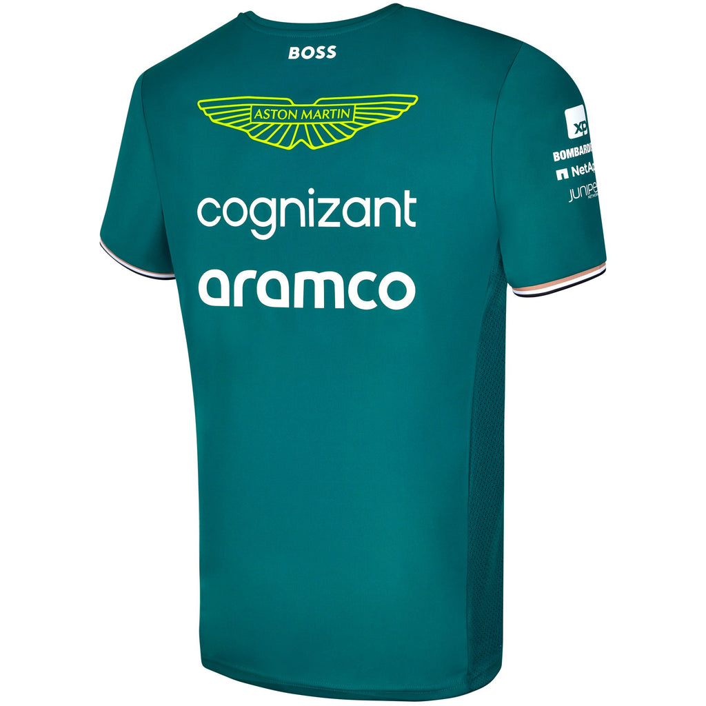 Aston Martin Cognizant F1 2023 Men's Team T-Shirt- Green T-shirt Dark Cyan