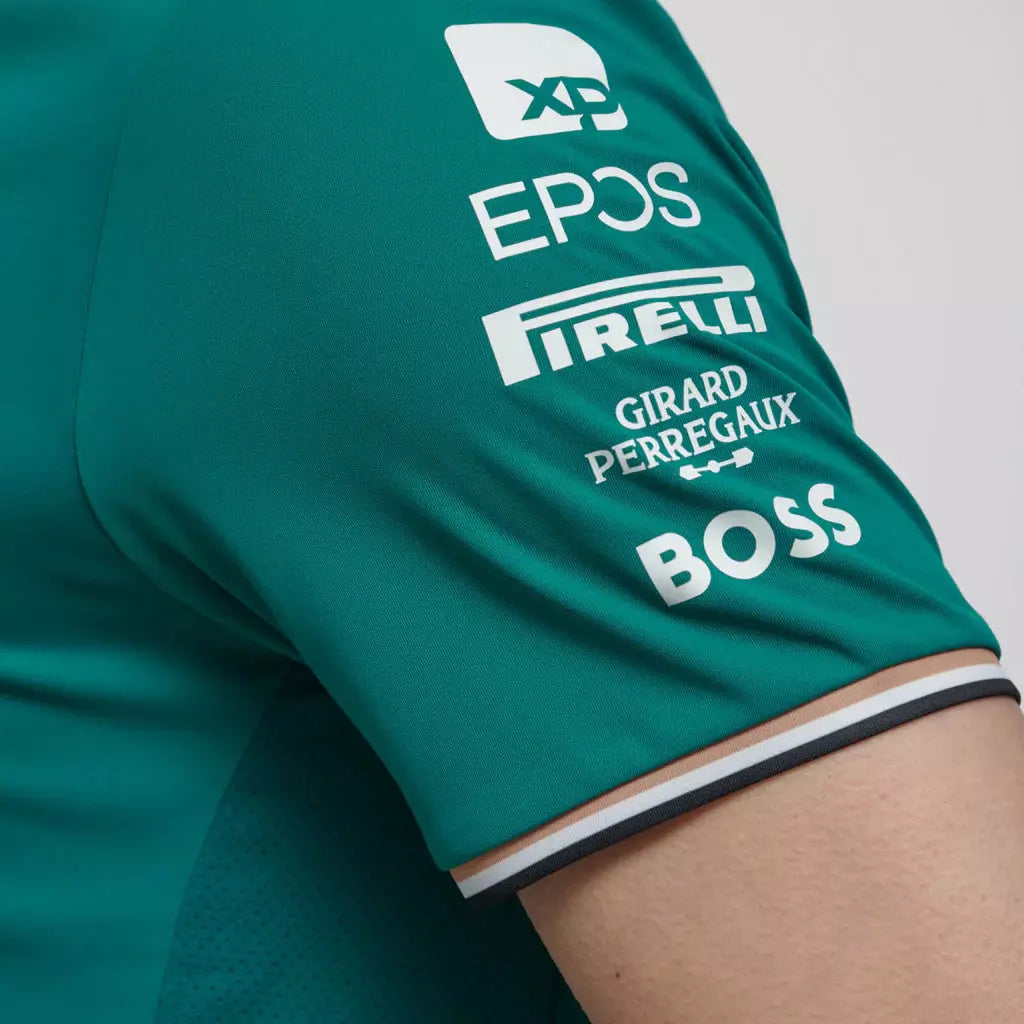 Aston Martin Cognizant F1 2023 Men's Fernando Alonso Team T-Shirt- Green T-shirts Aston Martin F1 